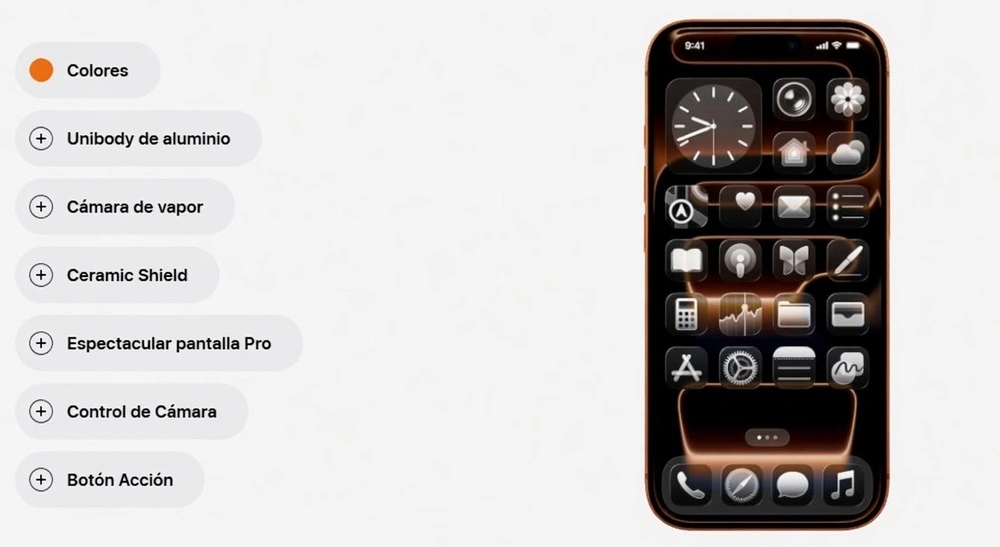Iphoone 17 Pro colores